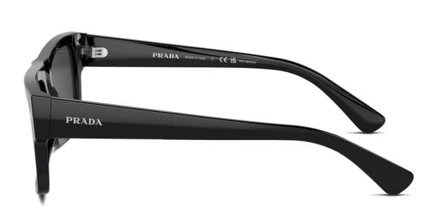 Prada PRA10S black frame with polarized black lenses. Lenses