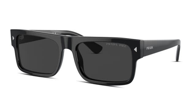 Prada PRA10S black frame with polarized black lenses. Lenses  display picture 1