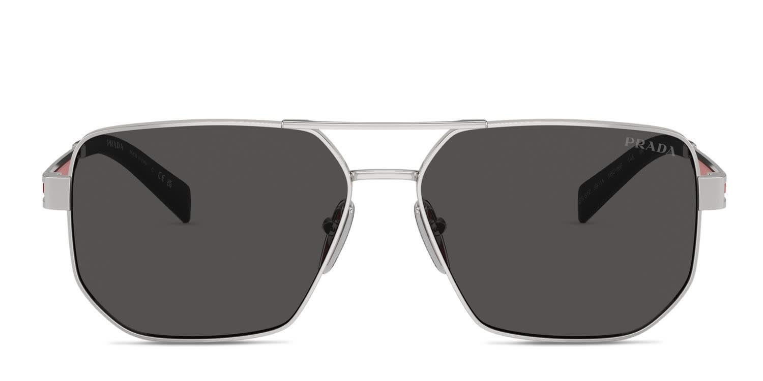 Prada Linea Rossa PS51ZS Silver glasses - Silver - Frontal View