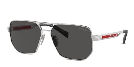 Prada Linea Rossa PS51ZS Silver glasses - Silver - Angle View