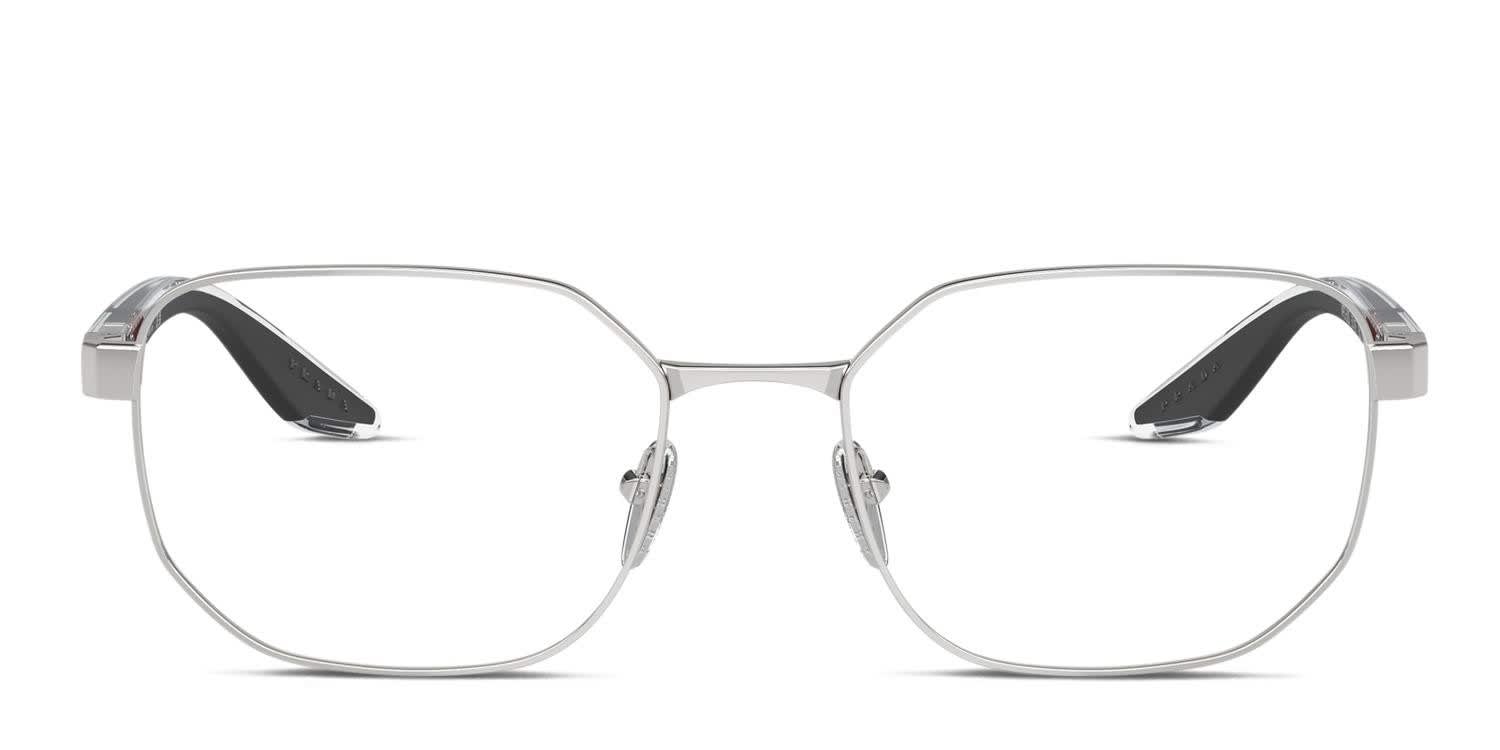 Prada Linea Rossa PS50QV Silver glasses - Silver - Frontal View