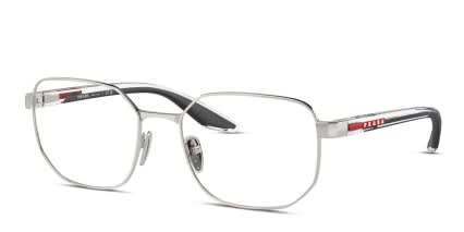 Prada Linea Rossa PS50QV Silver glasses - Silver - Angle View