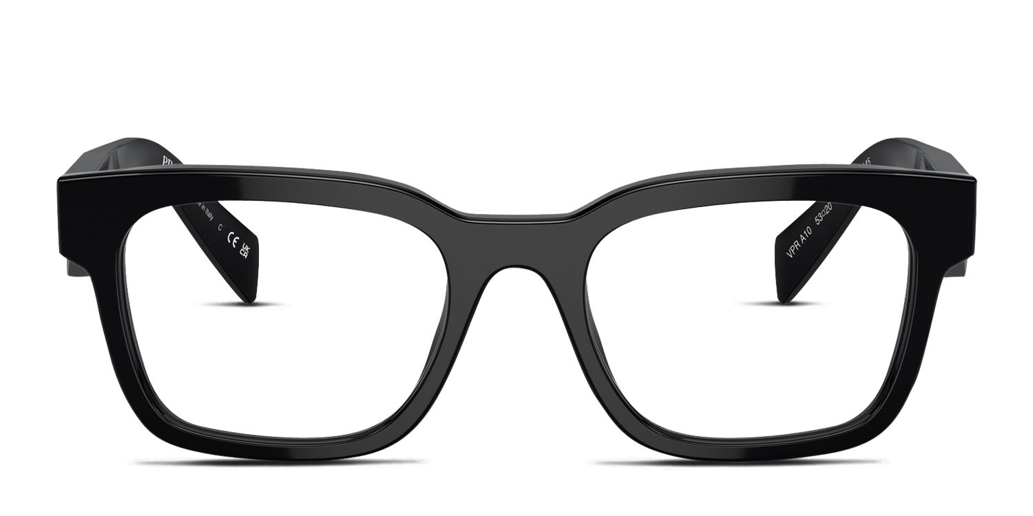 Prada PRA10V Black glasses - Black - Frontal View
