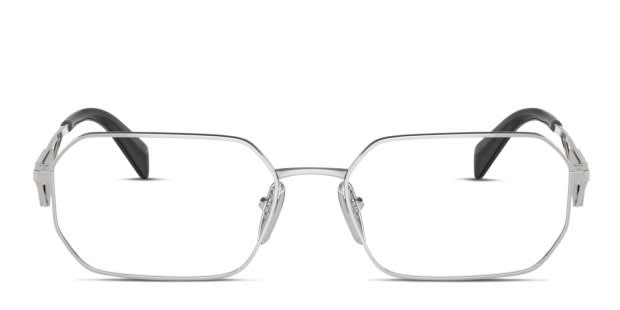 メガネ・老眼鏡 Archive PRADA halfrim eye glasses silver Prada PRA53V Silver Prescription Eyeglasses