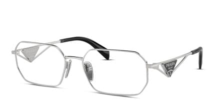 Prada PRA53V Silver glasses - Silver - Angle View
