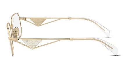 Prada PRA53V Gold glasses - Gold - Side View