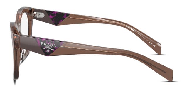 Prada PRA05V clear , brown frame