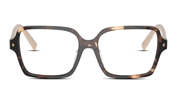 PRADA Tortoise & Gold Logo Frames Prada - PR A20V Eyeglasses | Specs Collective main image 4