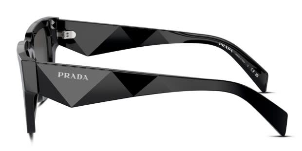 Prada PRA06S Shiny Black Prescription Sunglasses
