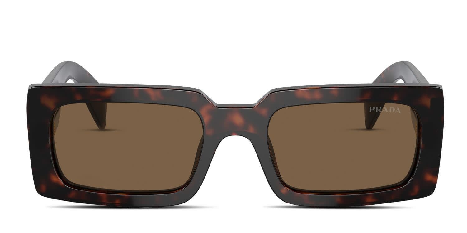 Prada PRA07S Brown, Tortoise glasses - Brown / Tortoise - Frontal View