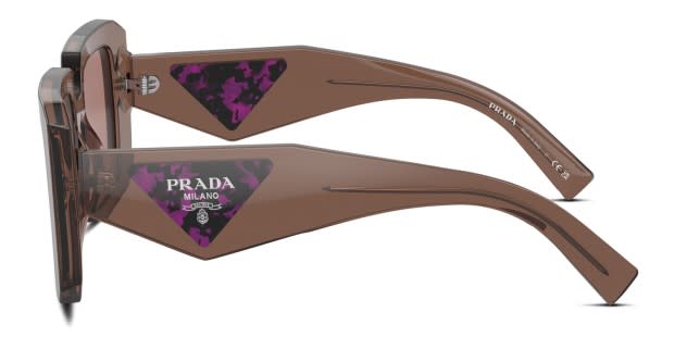 Prada PR23YS brown , clear frame with light brown lenses