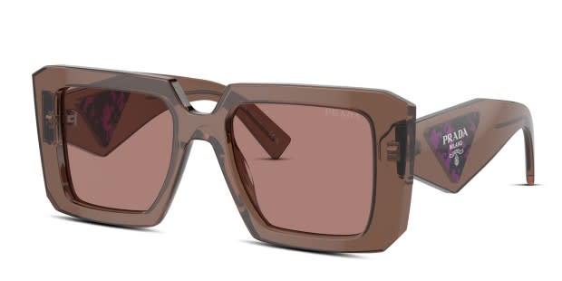 Prada PR23YS brown , clear frame with light brown lenses