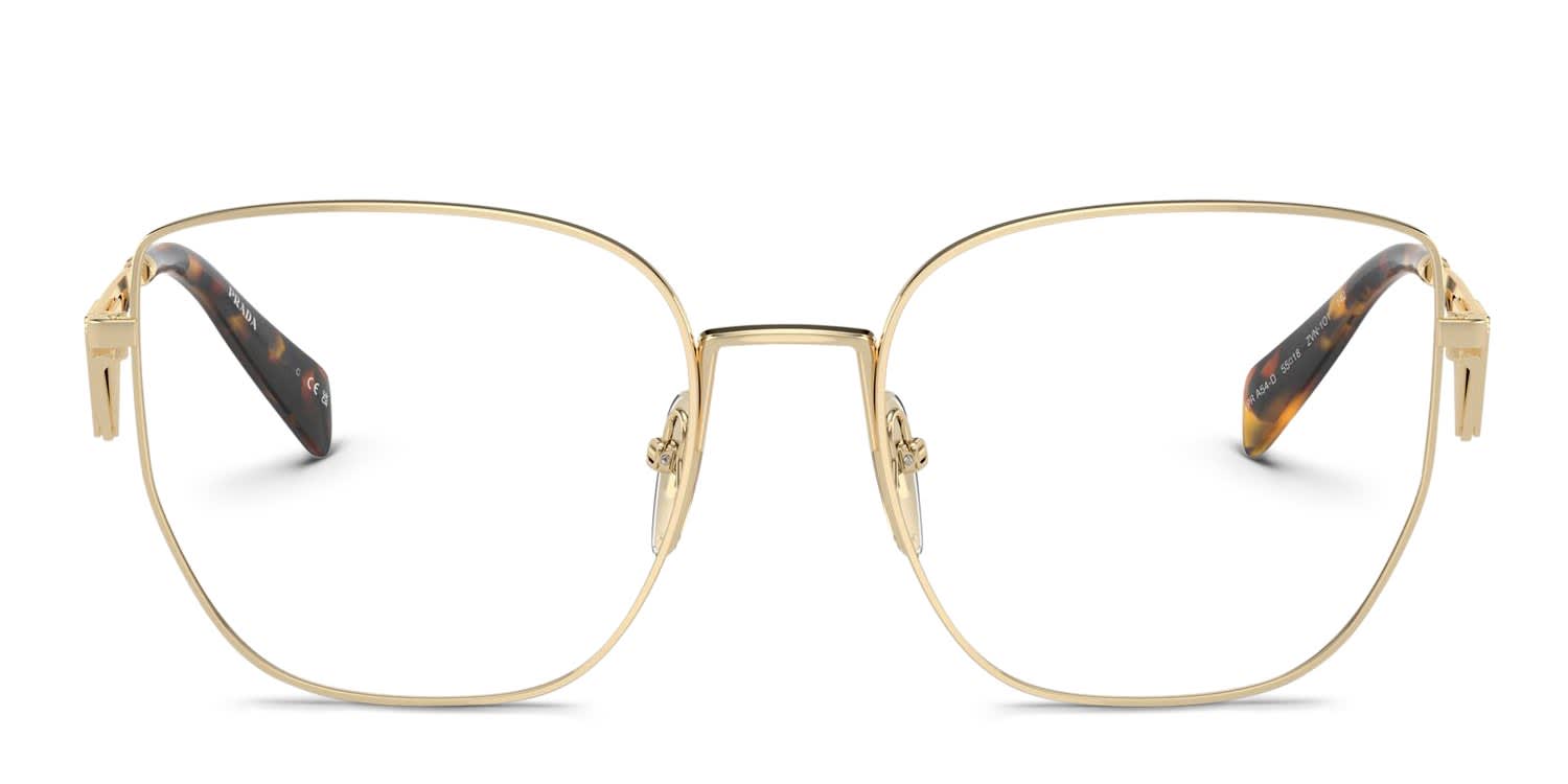 Prada PRA54VD Gold glasses - Gold - Frontal View