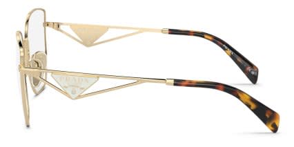 Prada PRA54VD Gold glasses - Gold - Side View