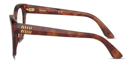 Miu Miu MU 05XV Brown, Tortoise glasses - Brown / Tortoise - Side View