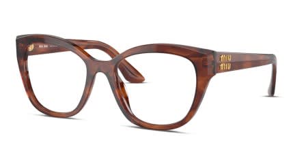 Miu Miu MU 05XV Brown, Tortoise glasses - Brown / Tortoise - Angle View