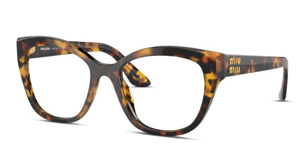 Miu miu tortoise eyeglasses clearance