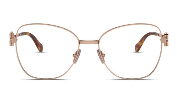 Miu Miu MU 50XV Rose Gold Prescription Eyeglasses