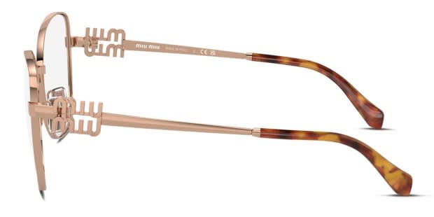 Miu Miu MU 50XV Rose Gold Prescription Eyeglasses
