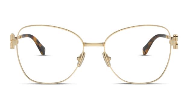 Miu Miu MU 50XV Gold Prescription Eyeglasses