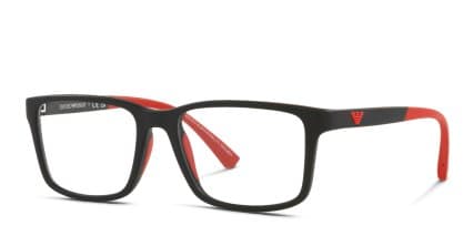 Emporio Armani EA3203 Kids Matte Black glasses - Matte Black - Angle View