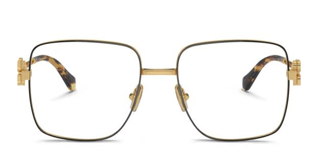 Miu Miu MU51XV Black, Gold Prescription Eyeglasses