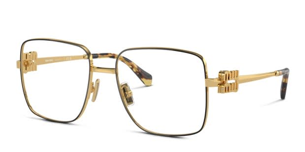 Miu Miu MU51XV Black, Gold Prescription Eyeglasses