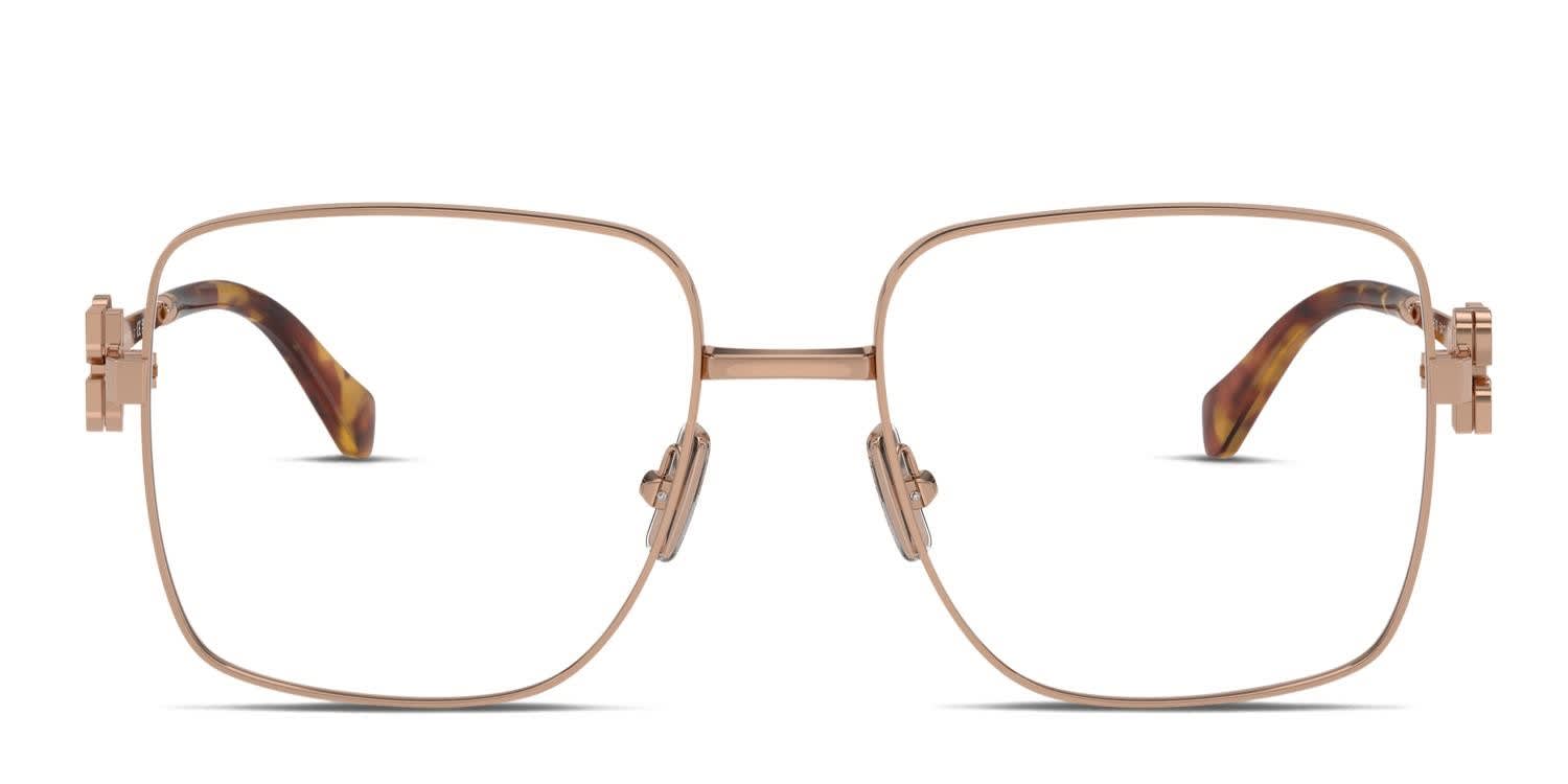 Miu Miu MU51XV Rose Gold Prescription Eyeglasses