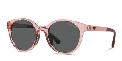 Emporio Armani EK4185F Kids Pink, Clear glasses - Pink / Clear - Angle View