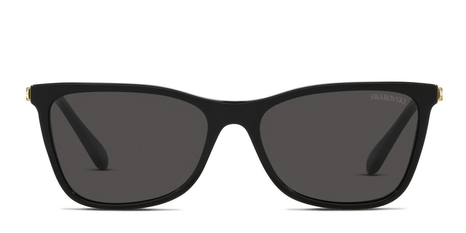 Swarovski Women\'s Sk6004 55Mm Sunglasses, Black Swarovski Sk 6004 100181 55mm Womens Rectangle Sunglasses In  main image 2