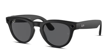 Ray-Ban Meta AI Glasses RW4009 Headliner Matte Black glasses - Matte Black - Angle View