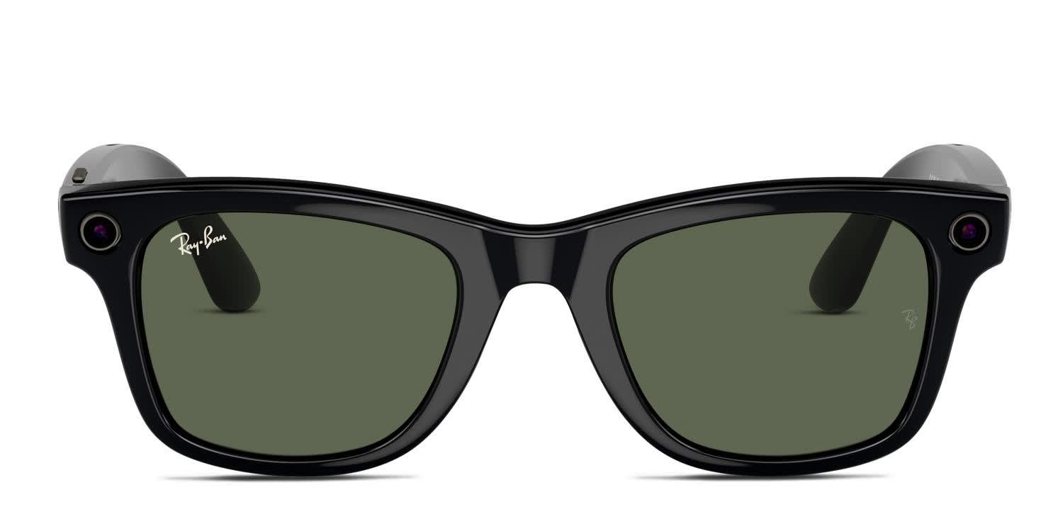Ray-Ban Meta AI Glasses RW4006 Wayfarer Shiny Black glasses - Shiny Black - Frontal View