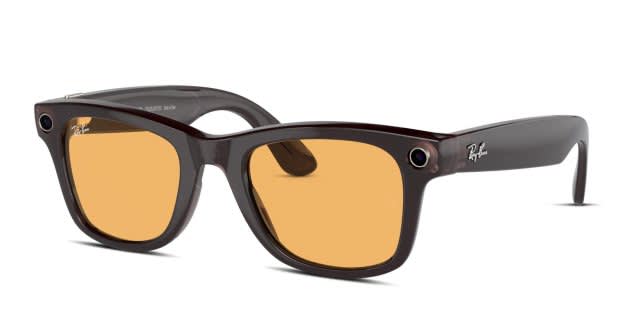 Ray-Ban Meta Smart Glasses RW4006 Wayfarer Black, Brown Sunglasses