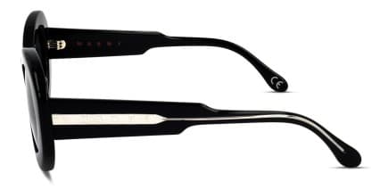 Marni x Retrosuperfuture Mount Bromo Shiny Black glasses - Shiny Black - Side View