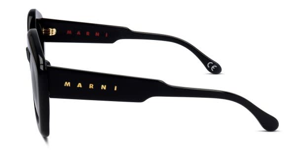 Marni x Retrosuperfuture Laughing Waters Shiny Black Sunglasses Online