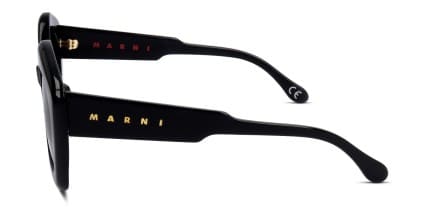 Marni x Retrosuperfuture Laughing Waters Shiny Black glasses - Shiny Black - Side View