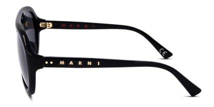 Marni x Retrosuperfuture Mount Toc Shiny Black glasses - Shiny Black - Side View