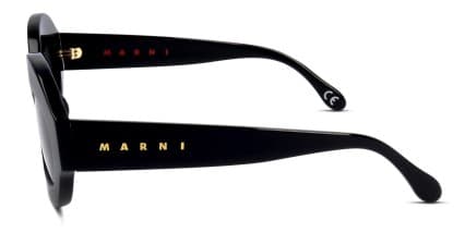 Marni x Retrosuperfuture Ik Kil Cenote Shiny Black glasses - Shiny Black - Side View