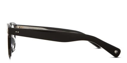 Garrett Leight Naples Shiny Black glasses - Shiny Black - Side View