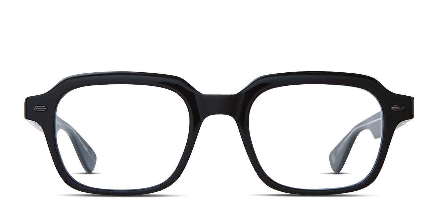Garrett Leight OG Freddy P Shiny Black glasses - Shiny Black - Frontal View