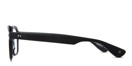 Garrett Leight OG Freddy P Shiny Black glasses - Shiny Black - Side View