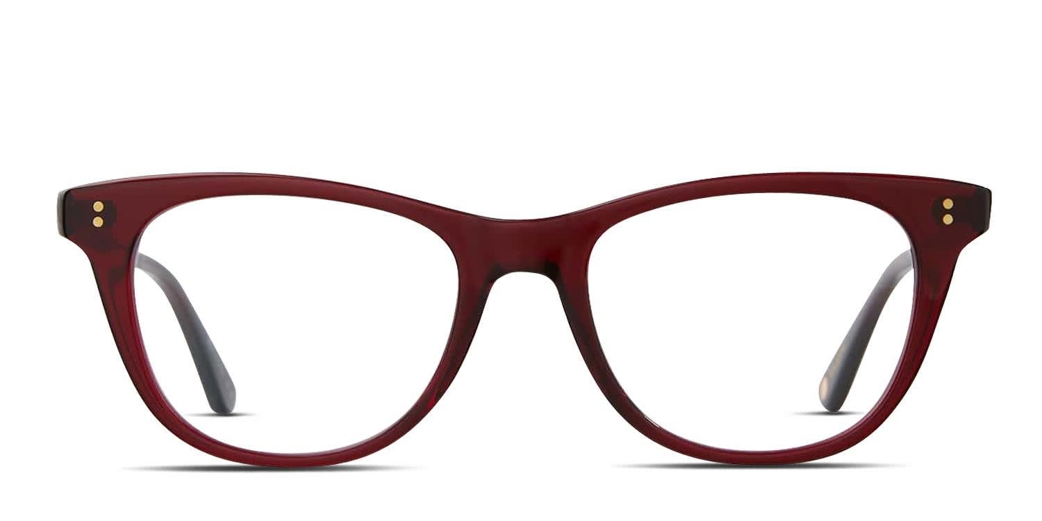 Garrett Leight Tia Jane Red glasses - Red - Frontal View