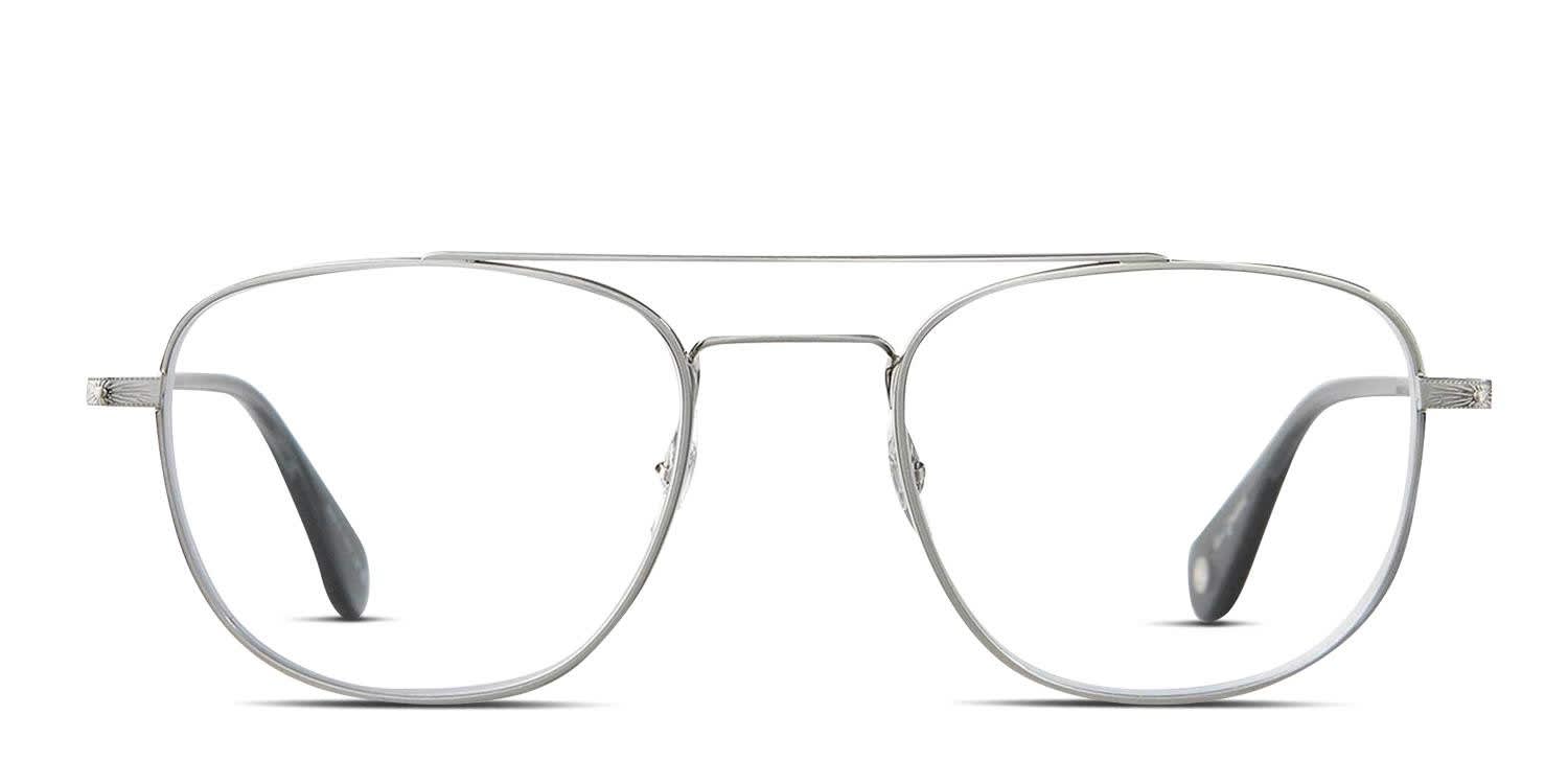 Garrett Leight Clubhouse II Silver glasses - Silver - Frontal View