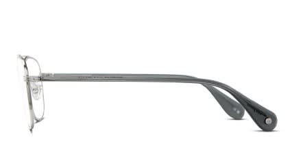 Garrett Leight Clubhouse II Silver glasses - Silver - Side View