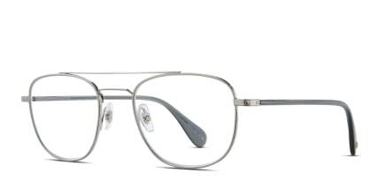 Garrett Leight Clubhouse II Silver glasses - Silver - Angle View