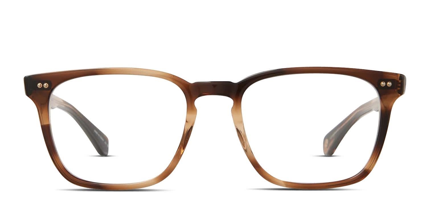 Garrett Leight Earvin Brown, Tortoise glasses - Brown / Tortoise - Frontal View