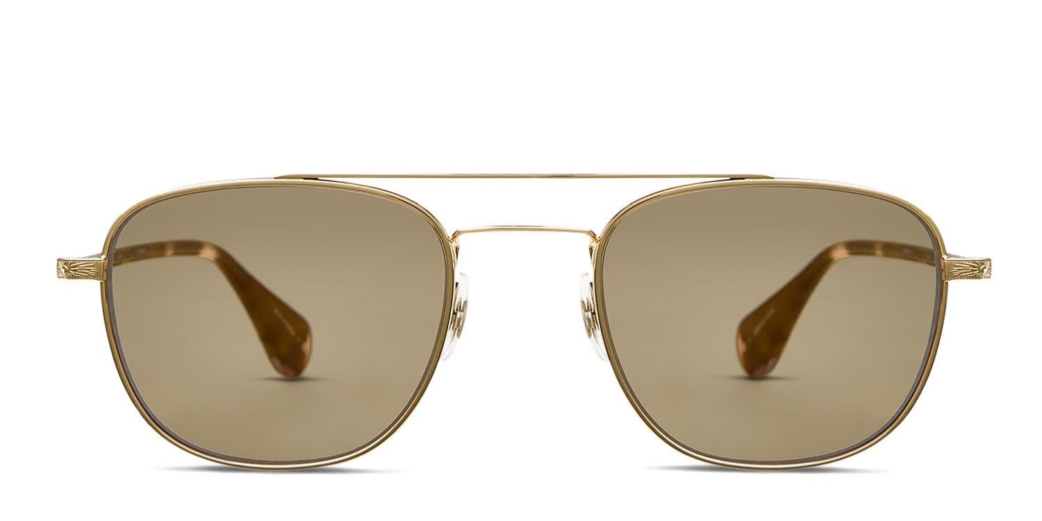 Garrett Leight Clubhouse II Sun Gold glasses - Gold - Frontal View