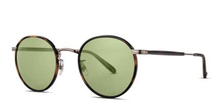 Garrett Leight Wilson M Sun Tortoise, Gunmetal glasses - Tortoise / Gold - Angle View
