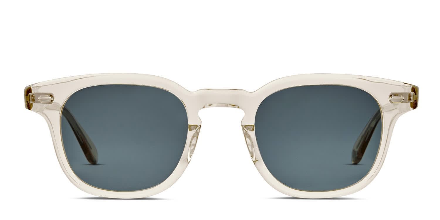 Garrett Leight Sherwood Sun Clear, Yellow glasses - Clear / Yellow - Frontal View