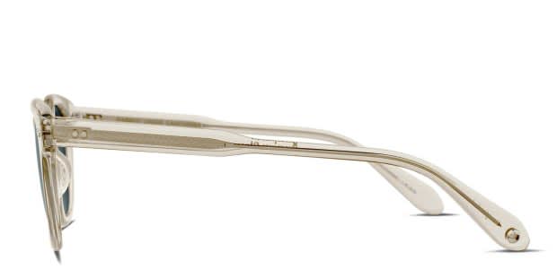 Garrett Leight Sherwood Sun Clear, Yellow Prescription Sunglasses